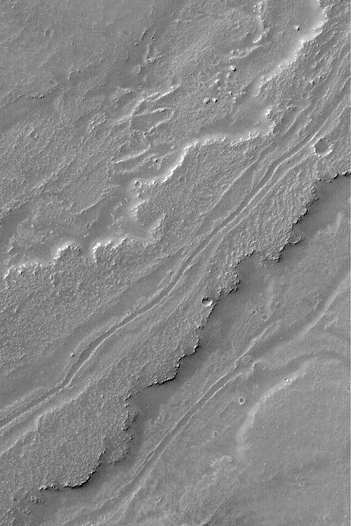 Leveed Channel in Lava Flow