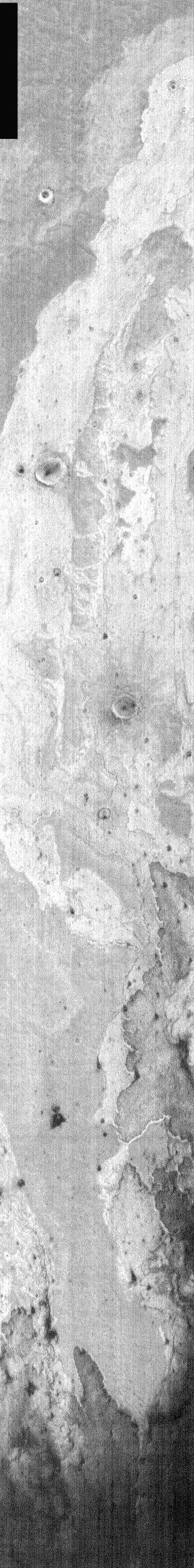 Arsia Mons Lava Flows at Night