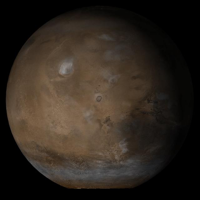 NASA image: Mars at Ls 145?: Tharsis