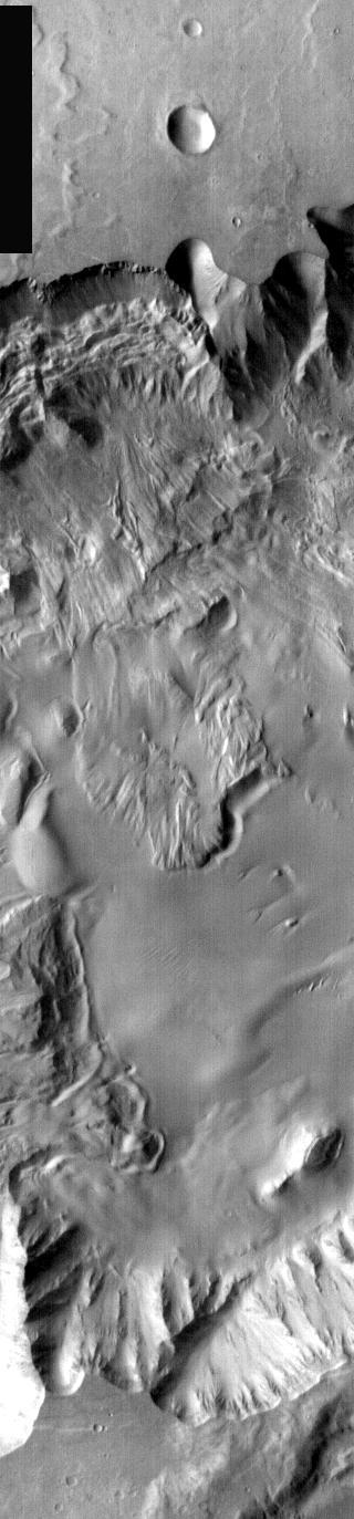 Xanthe Terra Landslide in IR