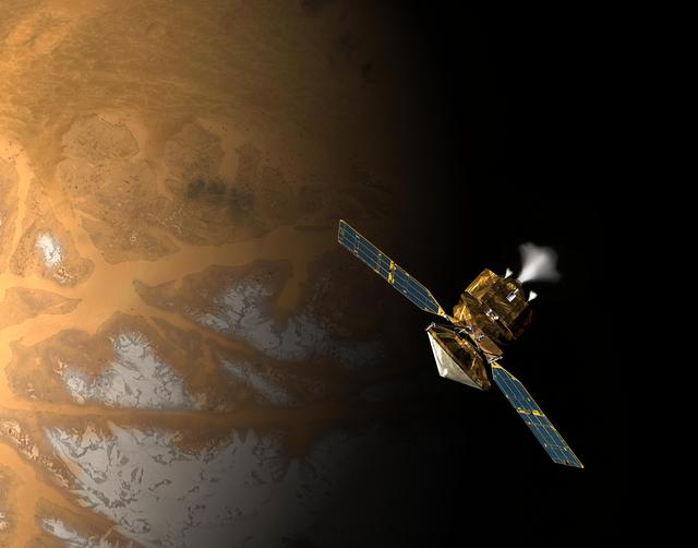 NASA image: Orbit Insertion by Mars Reconnaissance Orbiter Artist Concept