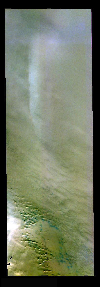 Dunes and Clouds in False Color