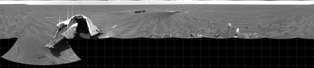 Opportunity View on Sol 354