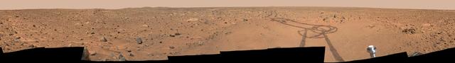 NASA image: Legacy Panorama on Spirit Way to Bonneville
