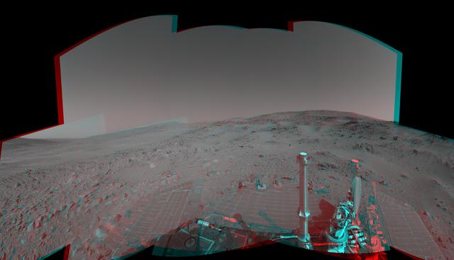 NASA image: Spirit View on Sol 399 3-D