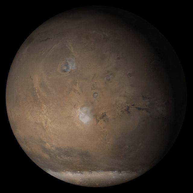 NASA image: Mars at Ls 176?: Tharsis