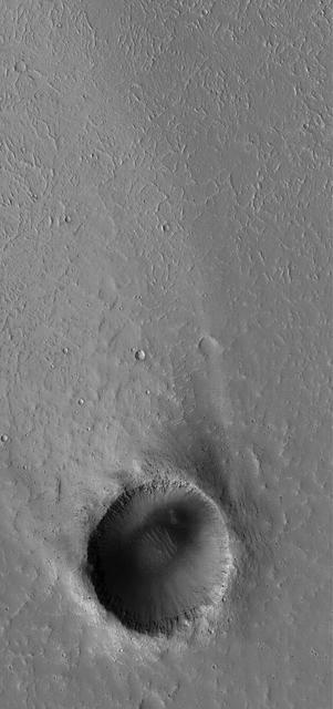 Crater with Windstreak