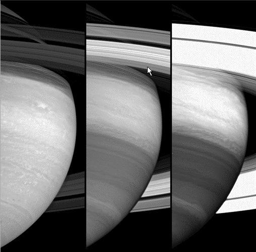Three Views of Saturn Animation