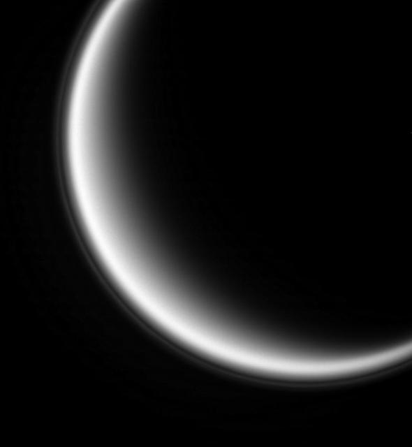 NASA image: Titan Ultraviolet Haze