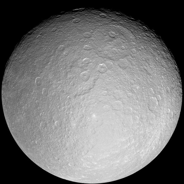NASA image: Rhea: Full Moon