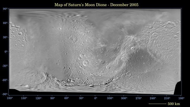 NASA image: Map of Dione -- December 2005