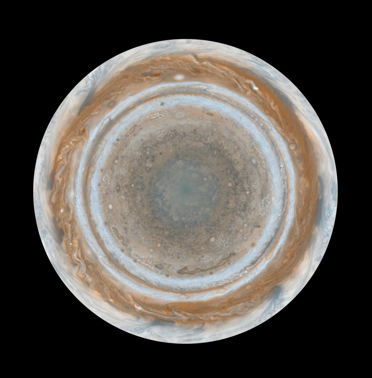 These color maps of Jupiter were constructed from images taken by the narrow-angle camera onboard NASA Cassini spacecraft as the spacecraft neared Jupiter during its flyby of the giant planet. 