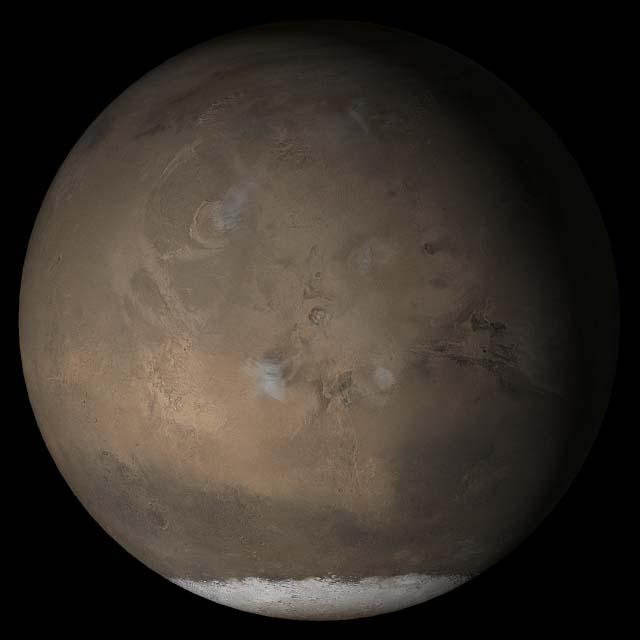 NASA image: Mars at Ls 193°: Tharsis