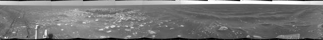 NASA image: Opportunity View of Viking Crater, Sol 421