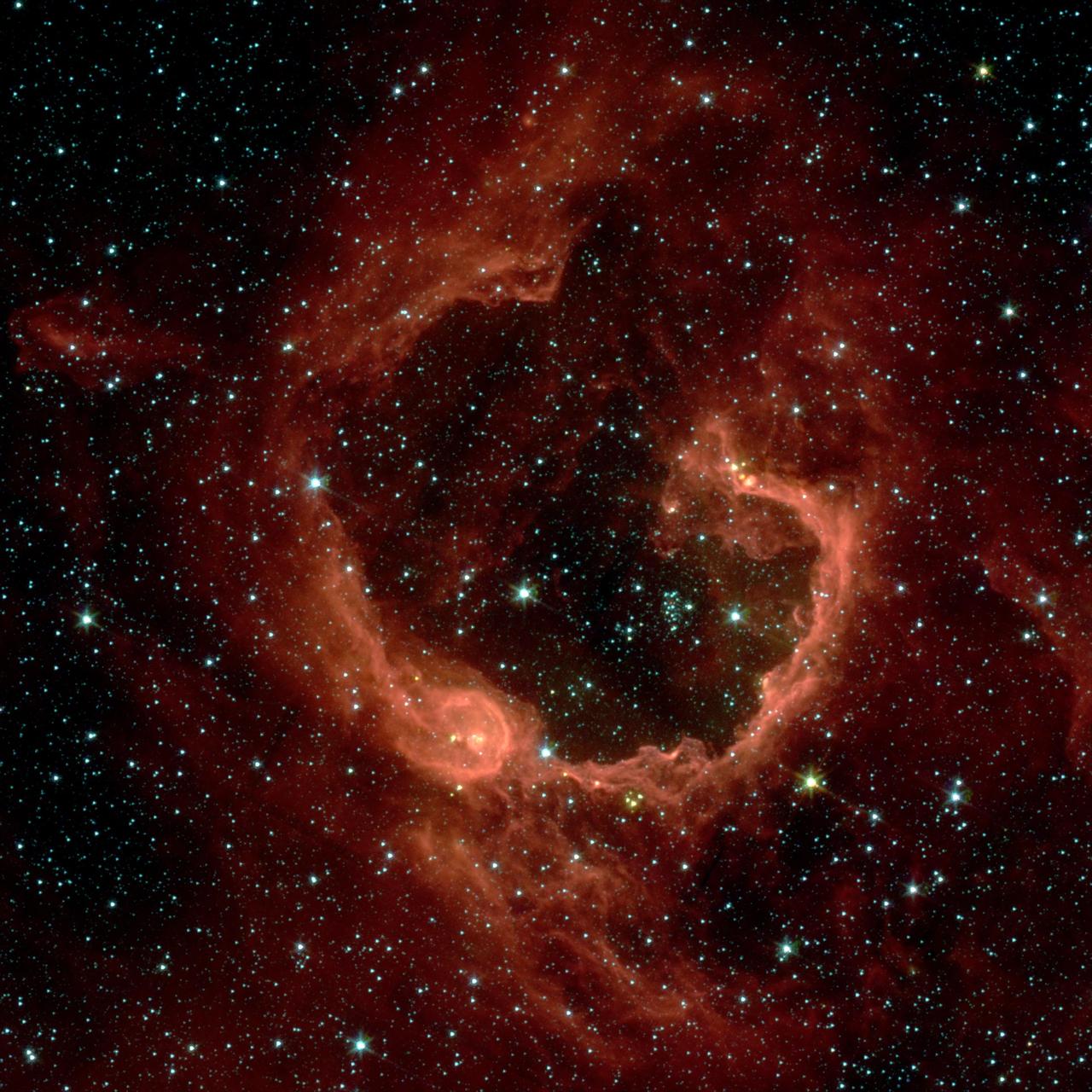 NASA Spitzer Space Telescope sees RCW 79 in the southern Milky Way, 17,200 light-years from Earth in the constellation Centaurus.