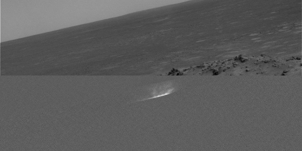 Gusev Dust Devil Movie, Sol 459 Plain and Isolated