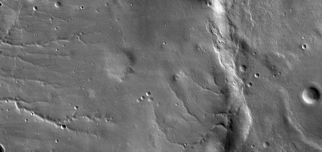 NASA image: Detail of First Mars Image from Newly Arrived Camera