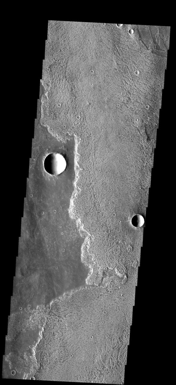 These rough surfaced lava flows originated at Arsia Mons
