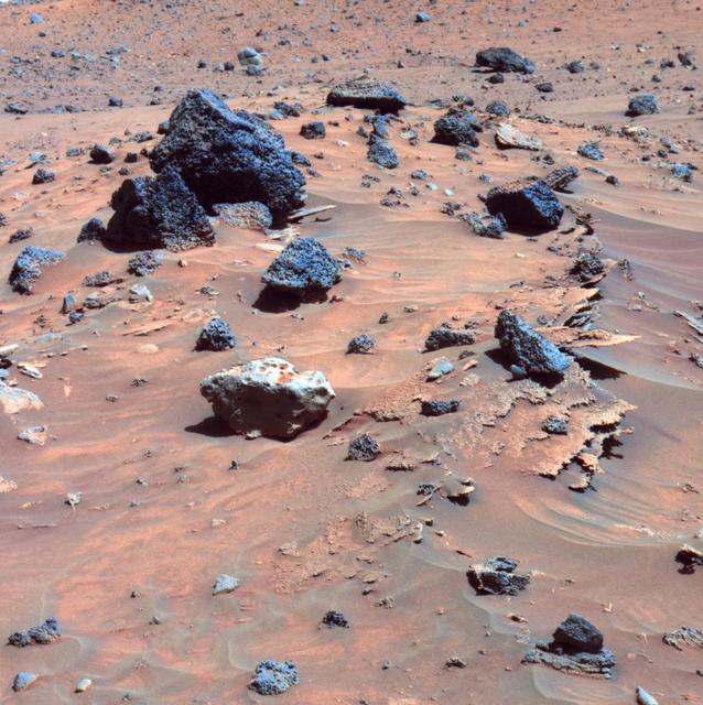 NASA image: Spirit Scans Winter Haven False Color