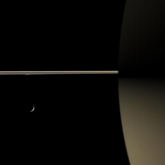NASA image: Saturn Night Colors