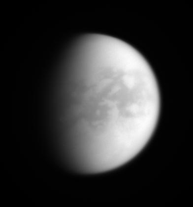 Prominent dark areas found in the Titan equatorial region appear to contain vast and continuous dune fields, discovered by the Cassini Radar experiment and likely composed of particles that drop from Titan unique, smoggy atmosphere
