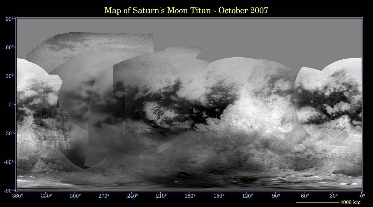 Map of Titan - October 2007
