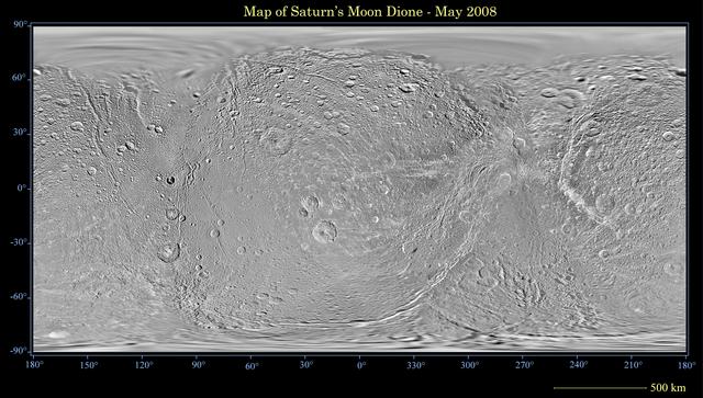 NASA image: Map of Dione - May 2008