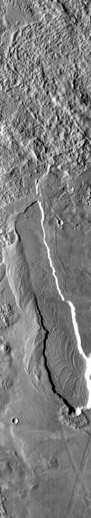 This vent and associated flow are located at the base of Arsia Mons