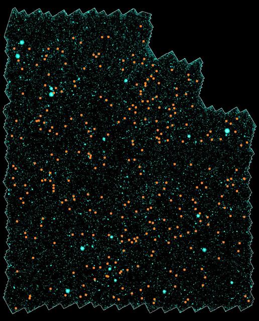 NASA image: Galaxies Gather at Great Distances