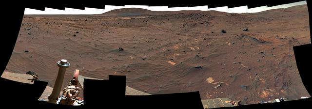 View Northward from Spirit Winter Roost False Color