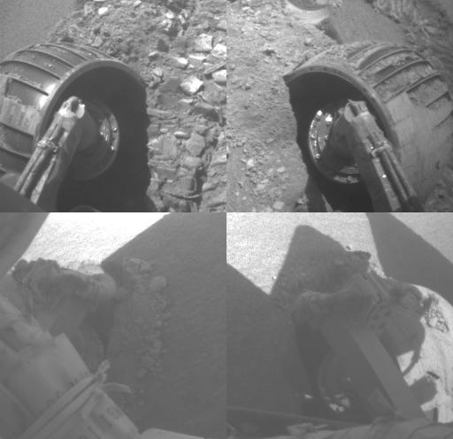 Opportunity Rolls Free Again Four Wheels