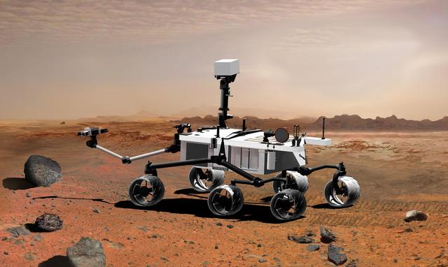 NASA image: Mars Science Laboratory with Arm Extended, Artist Concept