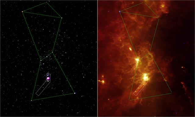 NASA image: Infrared Spotlight on Orion Sword