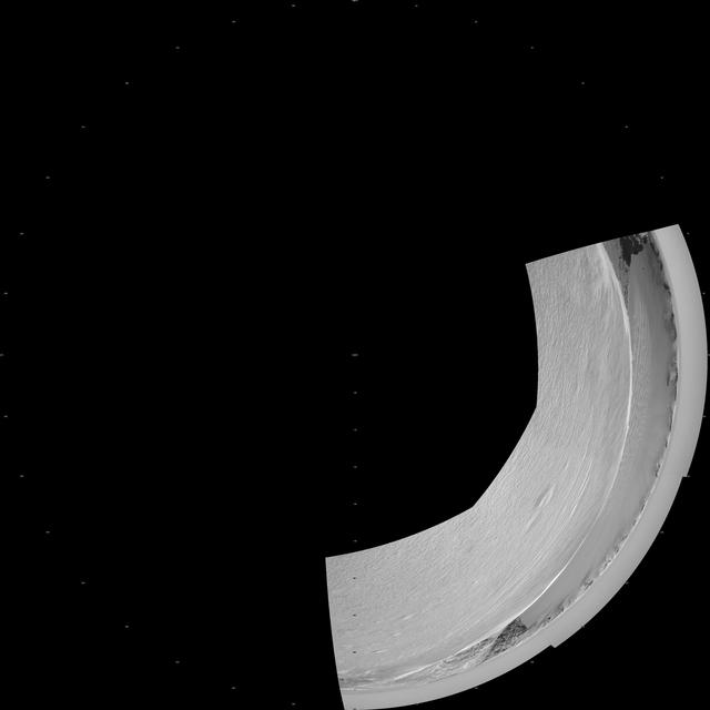 NASA image: On the Rim of Victoria Crater Polar Projection