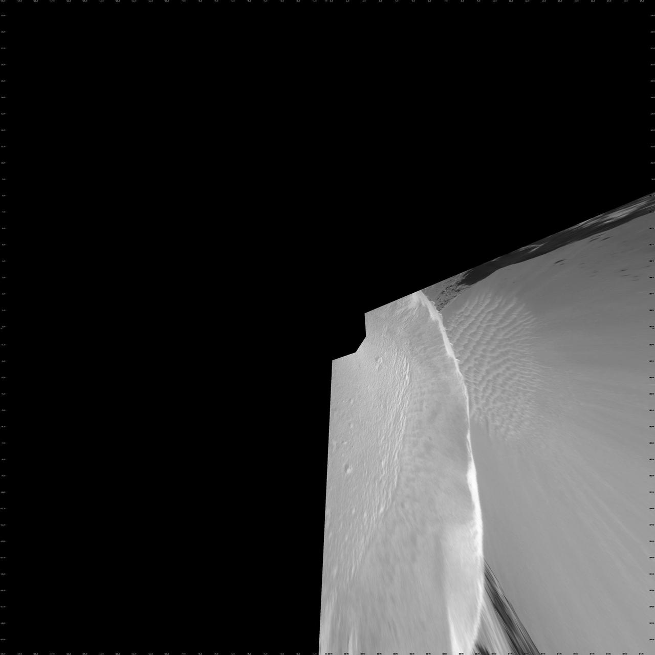 On the Rim of Victoria Crater Vertical Projection