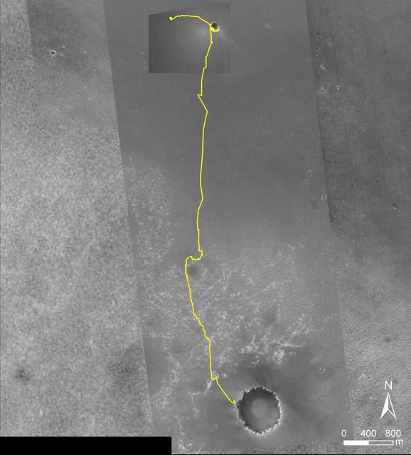 NASA image: Opportunity Traverse Map, Eagle to Victoria