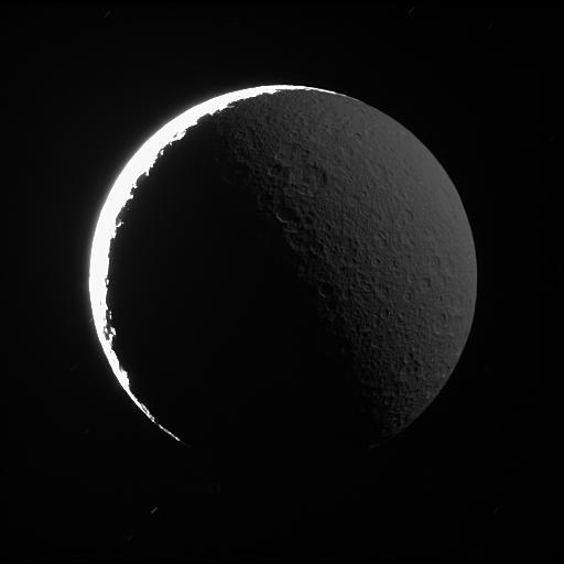 Rhea in Saturnshine