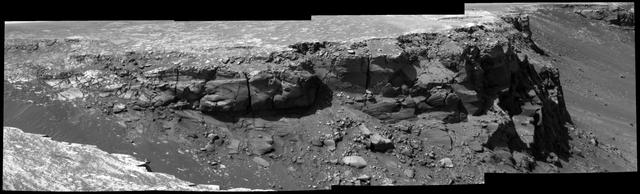 NASA image: View of Bottomless Bay on Rim of Victoria
