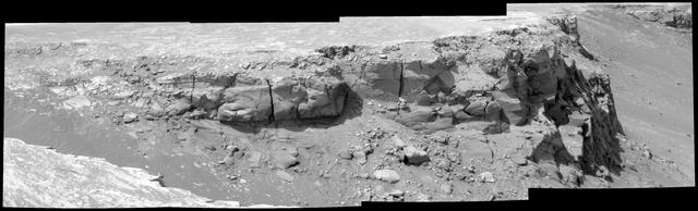 View of Bottomless Bay on Rim of Victoria Altered Contrast
