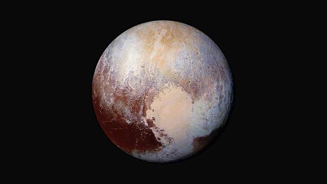 NASA image: Pluto Colorful Composition