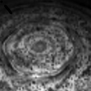 This nighttime movie of the depths of the north pole of Saturn reveals a dynamic, active planet lurking underneath the ubiquitous cover of upper-level hazes. The defining feature of Saturn north polar regions