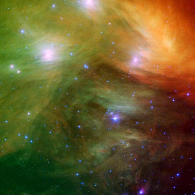 NASA image: The Seven Sisters Pose for Spitzer