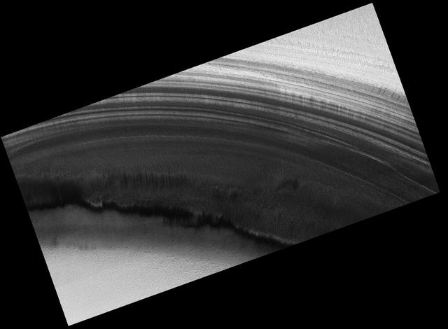 NASA image:  North Polar Layered Deposits