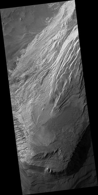 NASA image: Light Layered Deposits in Valles Marineris