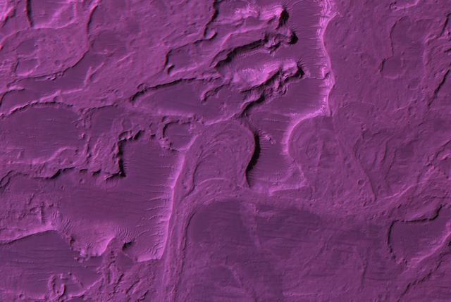 NASA image: Stereo Anaglyphs of River Meanders in Eberswalde Delta