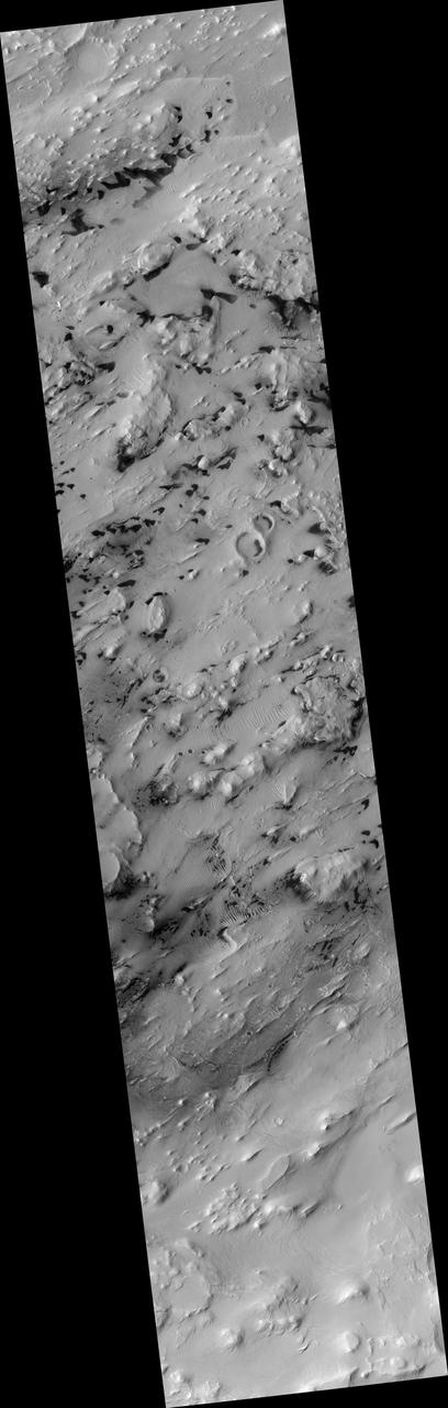 Central Deposits in Pasteur Crater