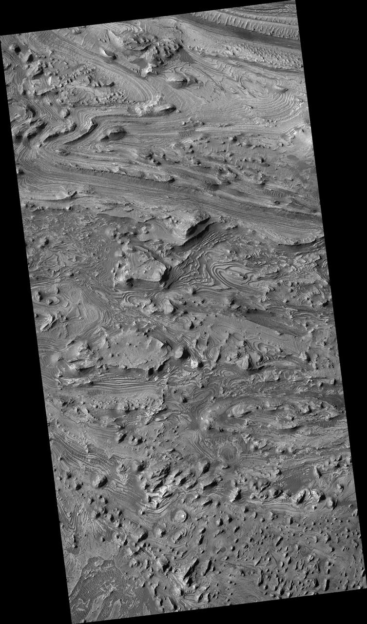 Swirls of Rock in Candor Chasma
