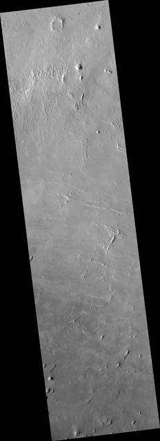 NASA image: Layered Rocks in a Crater in Arabia Terra