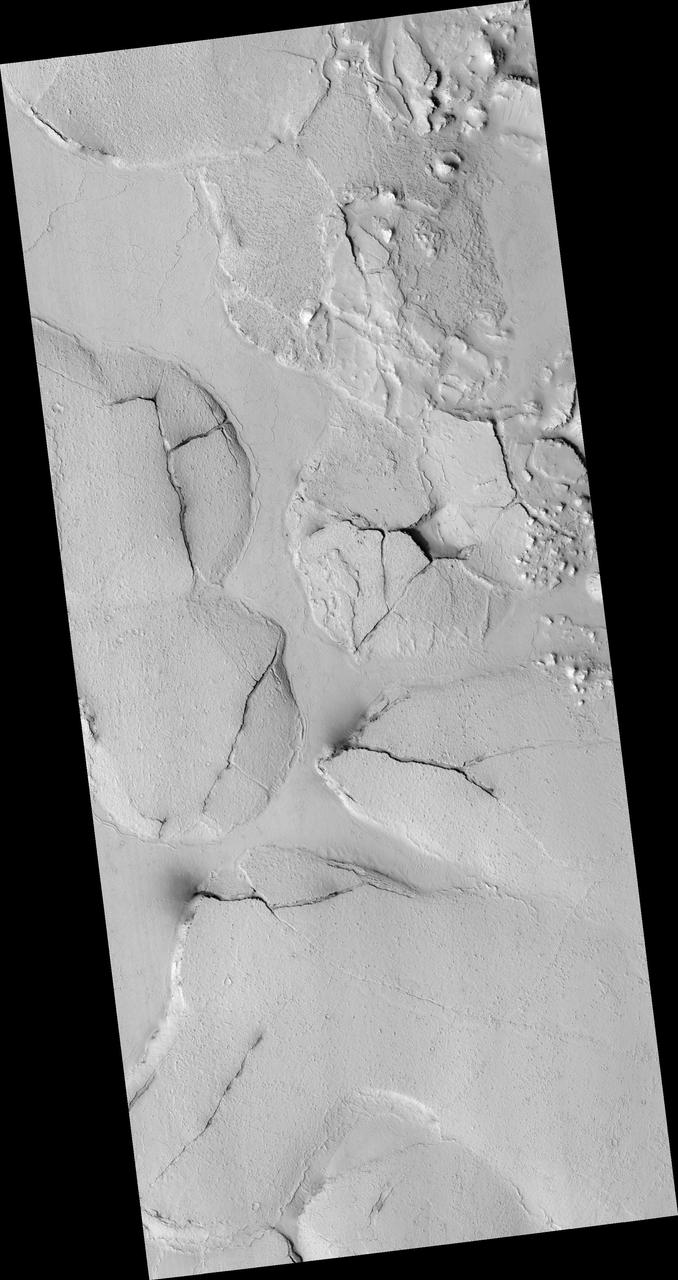 Fractured Mounds in Elysium Planitia