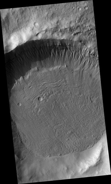 NASA image: Gullies and Ice-rich Material
